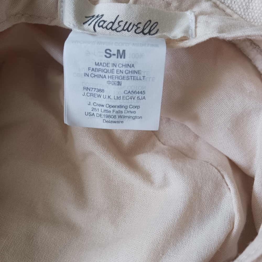 4X$30 Madewell  Linen Hat  Cream In Great condition. womens & Girls - Picture 8 of 12